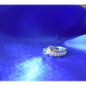 925 Sterling Silver White/Colorless Spinel Ring Size 6.5