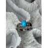 925 Sterling Silver Larimar & Beryl Ring Size 7.5