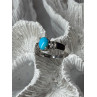 925 Sterling Silver Larimar & Beryl Ring Size 7.5