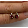 925 Sterling Silver Gold Plated Spinel Earrings