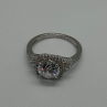 925 Sterling Silver CZ Ring Size 9.5