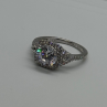 925 Sterling Silver CZ Ring Size 9.5