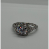 925 Sterling Silver CZ Ring Size 9.5