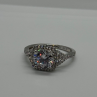 925 Sterling Silver CZ Ring Size 9.5
