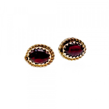 925 Sterling Silver Agate Stud Earrings