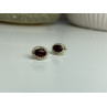 925 Sterling Silver Agate Stud Earrings
