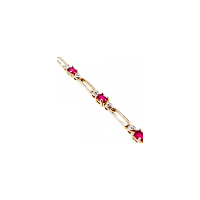 925 Sterling Silver Gold Plated Topaz Bracelet