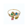 14K Yellow  Gold Multicolor Spinel Ring Size 7