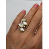 925 STERLING SILVER  MOTHER OF PEARL RING SIZE 7