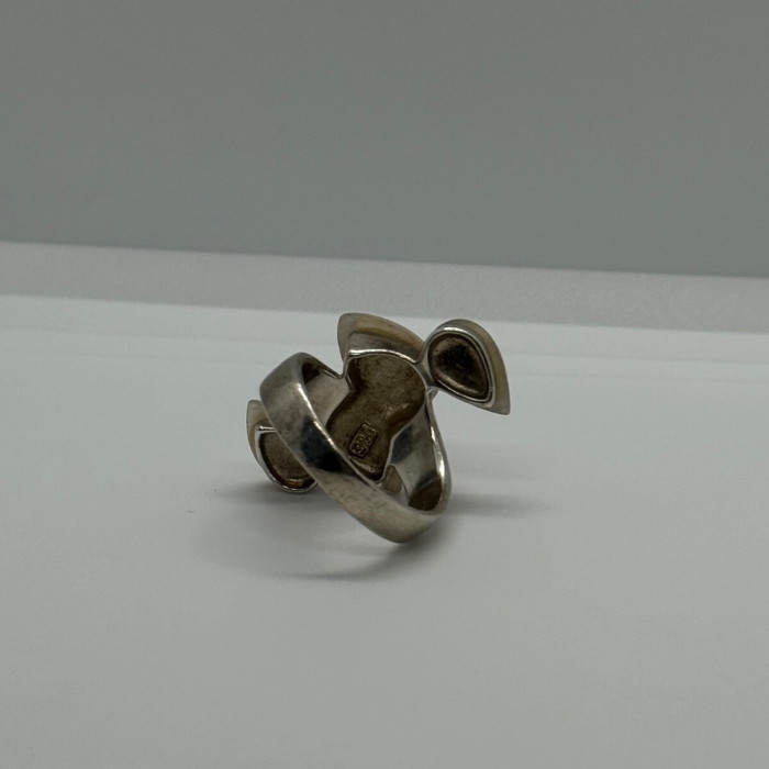 925 Sterling Silver Mother OF Pearl Ring Size 7