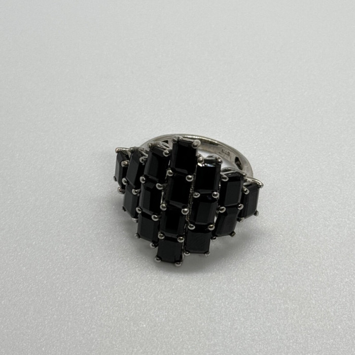 925 Sterling Silver Tourmaline Ring Size 5.5