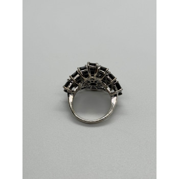 925 Sterling Silver Tourmaline Ring Size 5.5