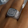 Men'S 925 Sterling Silver CZ Ring Size 12