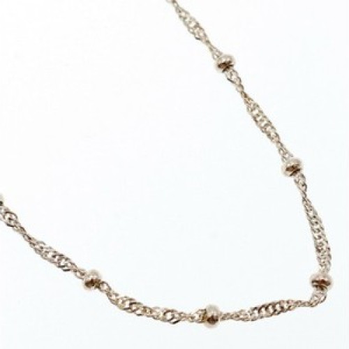925 Sterling Silver Necklace Italy 29.9 in