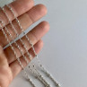 925 Sterling Silver Necklace Italy 29.9 in