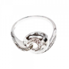 925 Sterling Silver CZ Ring Size 6.5 Italy