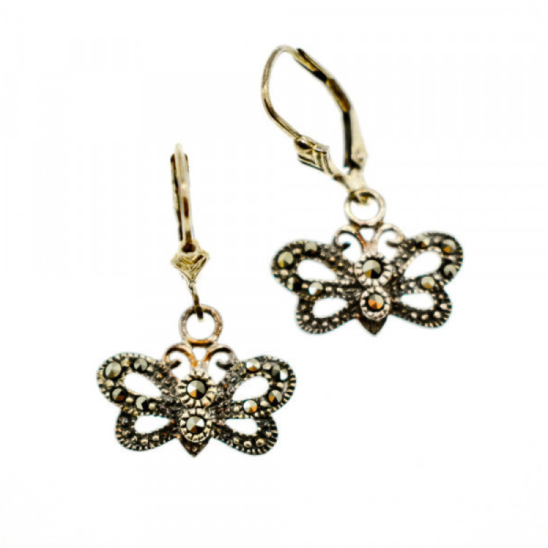 Vintage 925 Sterling Silver Marcasites 