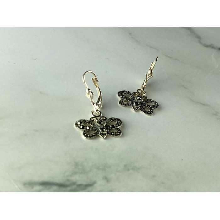 Vintage 925 Sterling Silver Marcasites 