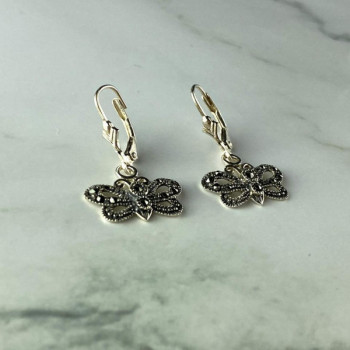 Vintage 925 Sterling Silver Marcasites 