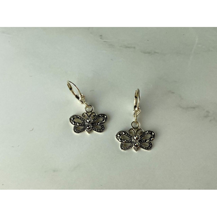 Vintage 925 Sterling Silver Marcasites 