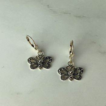 Vintage 925 Sterling Silver Marcasites 