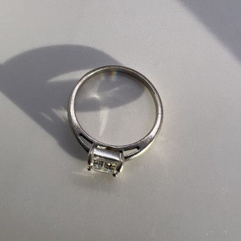 925 Sterling Silver & CZ Ring Size 7