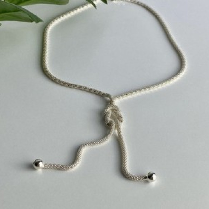 925 Sterling Silver Necklace Italy