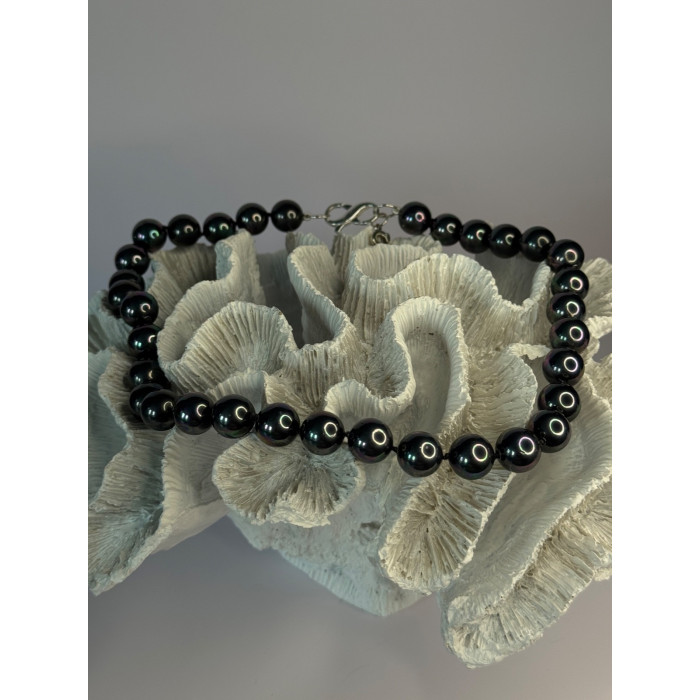 Aesthetic 925 Sterling Silver South Sea Shell Pearls Necklace Length 18 Inch