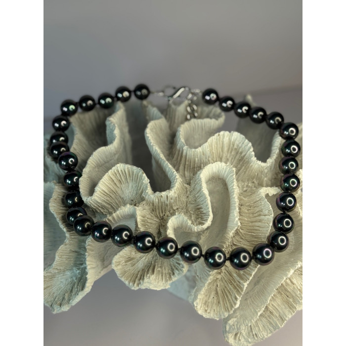 Aesthetic 925 Sterling Silver South Sea Shell Pearls Necklace Length 18 Inch