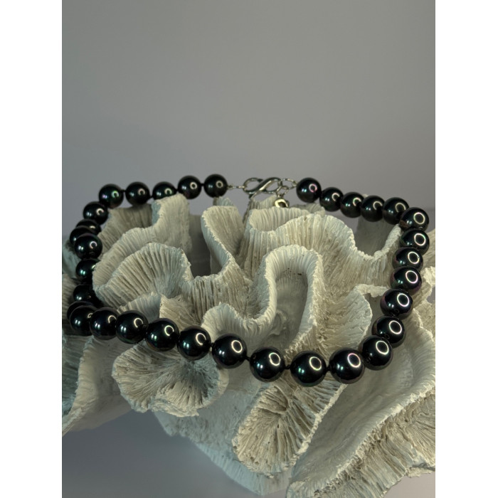 Aesthetic 925 Sterling Silver South Sea Shell Pearls Necklace Length 18 Inch