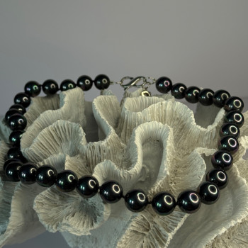 Aesthetic 925 Sterling Silver South Sea Shell Pearls Necklace Length 18 Inch