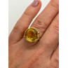 10K YELLOW GOLD RING CITRINE  SIZE 6