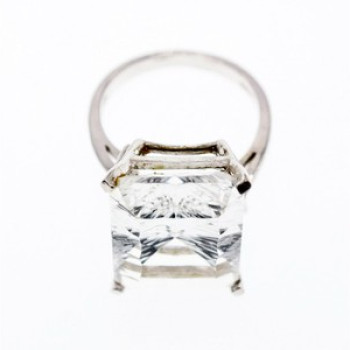 925 Sterling Silver CZ Ring Size 11.75