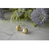 14K YELLOW GOLD PEARL & DIAMONDS EARRINGS