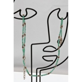 925 Sterling Silver Green Jade Necklace