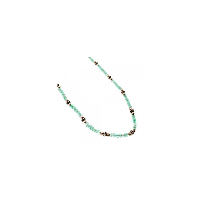 925 Sterling Silver Green Jade Necklace