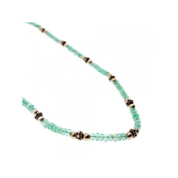 925 Sterling Silver Green Jade Necklace
