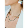 925 Sterling Silver Green Jade Necklace