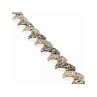 925 STERLING SILVER CZ & MARCASITES BRACELET