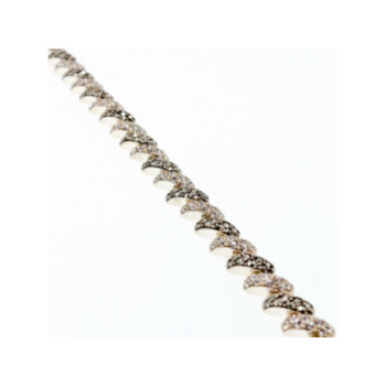 925 STERLING SILVER CZ & MARCASITES BRACELET