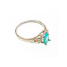 925 Sterling Silver Blue Topaz Ring Size 10