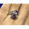925 Sterling Silver Amethyst Ring Size 6.5
