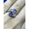 925 Sterling Silver Amethyst Ring Size 6.5