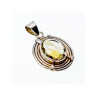 925 Sterling Silver Citrine Pendant