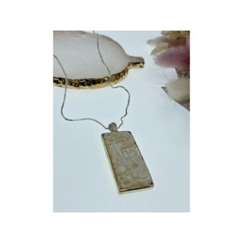 925 Sterling Silver Ivory Chain with Pendant