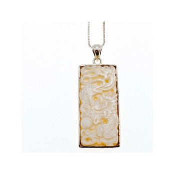925 Sterling Silver Ivory Chain with Pendant