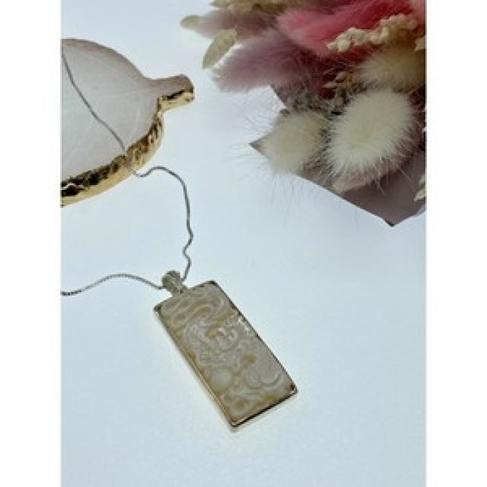 925 Sterling Silver Ivory Chain With Pendant