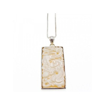 925 Sterling Silver Ivory Chain with Pendant