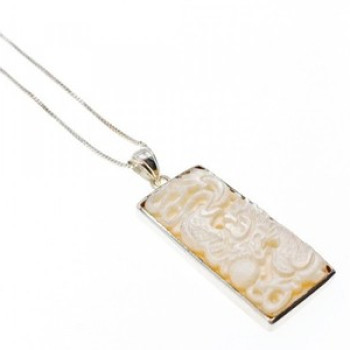925 Sterling Silver Ivory Chain With Pendant