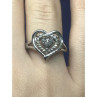 925 Sterling Silver Black Spinel & CZ 